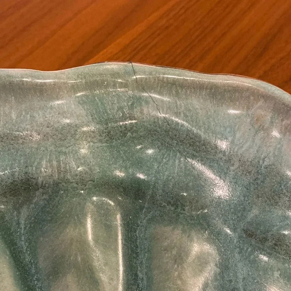 Flora Eckert Hammat Original Bioform Mid-Century Ceramic Seashell Bowl Vintage - Picture 6 of 8